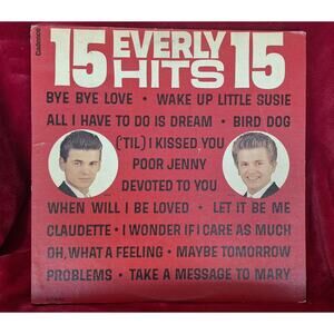 Original '63 The Everly Brothers- 15 Everly Hits- CLP3062- USA Mono LP VG/VG